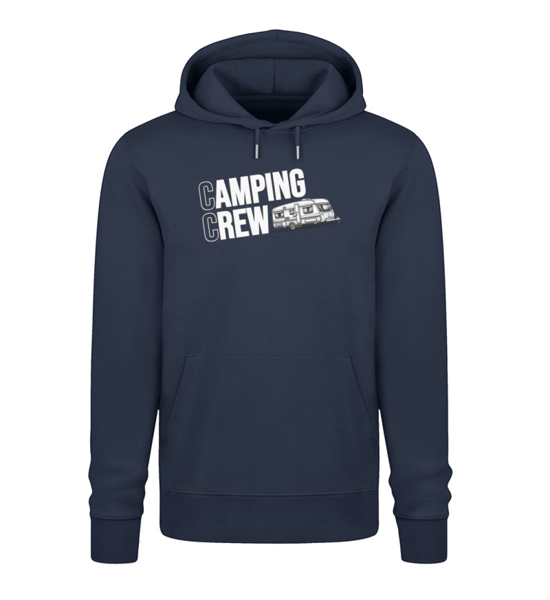 Wohnwagen Camping Crew - Herren Organic Hoodie - LazyDonkeyDesign 