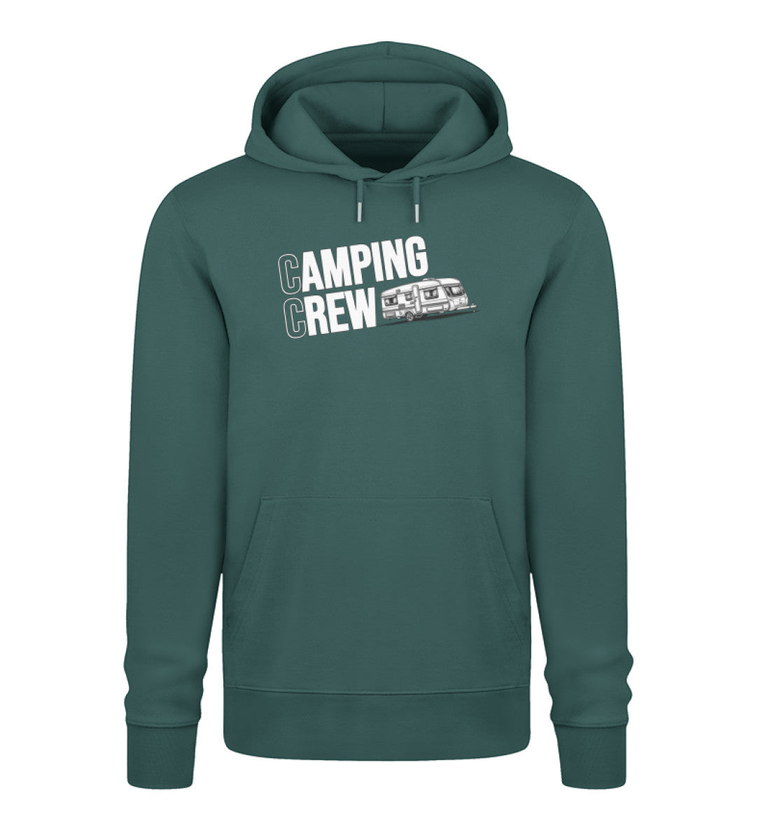 Wohnwagen Camping Crew - Herren Organic Hoodie - LazyDonkeyDesign 