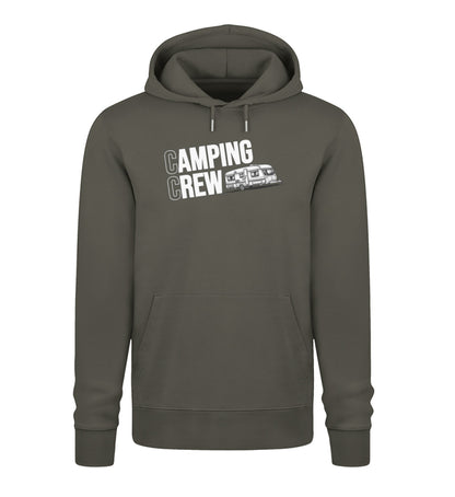Wohnwagen Camping Crew - Herren Organic Hoodie - LazyDonkeyDesign 