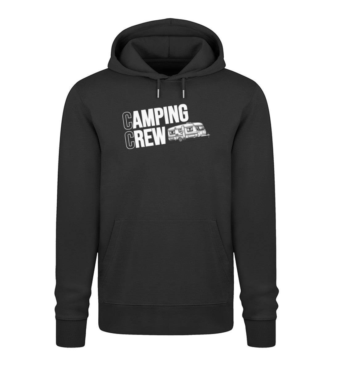 Wohnwagen Camping Crew - Herren Organic Hoodie - LazyDonkeyDesign 