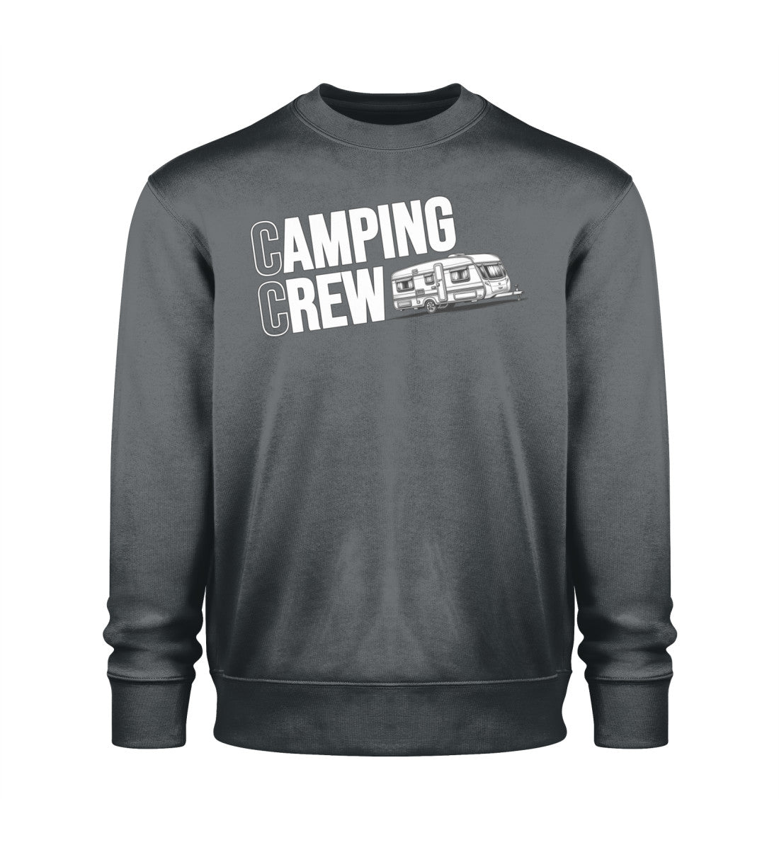 Wohnwagen Camping Crew - Herren Organic Sweatshirt - LazyDonkeyDesign 