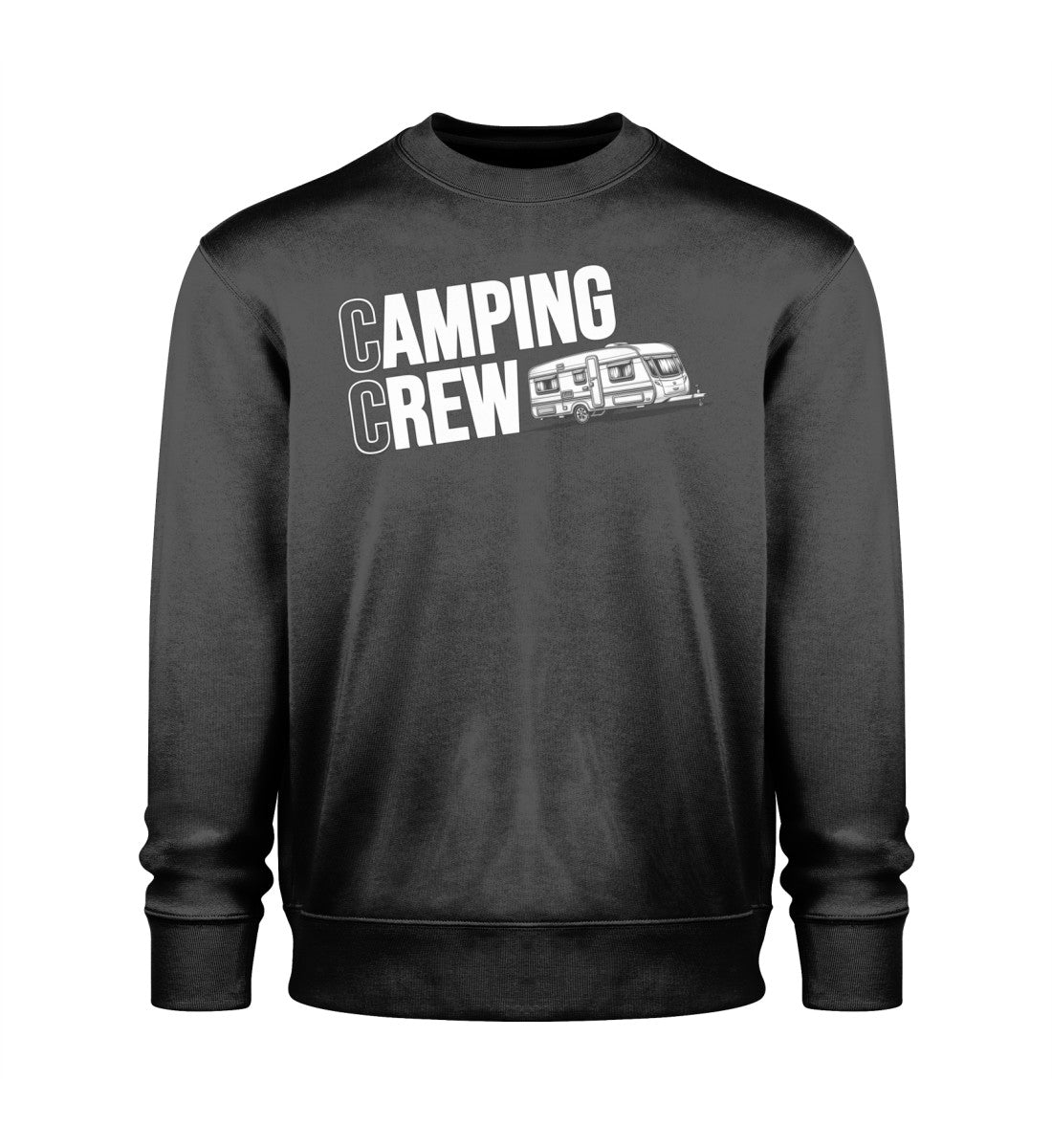 Wohnwagen Camping Crew - Herren Organic Sweatshirt - LazyDonkeyDesign 