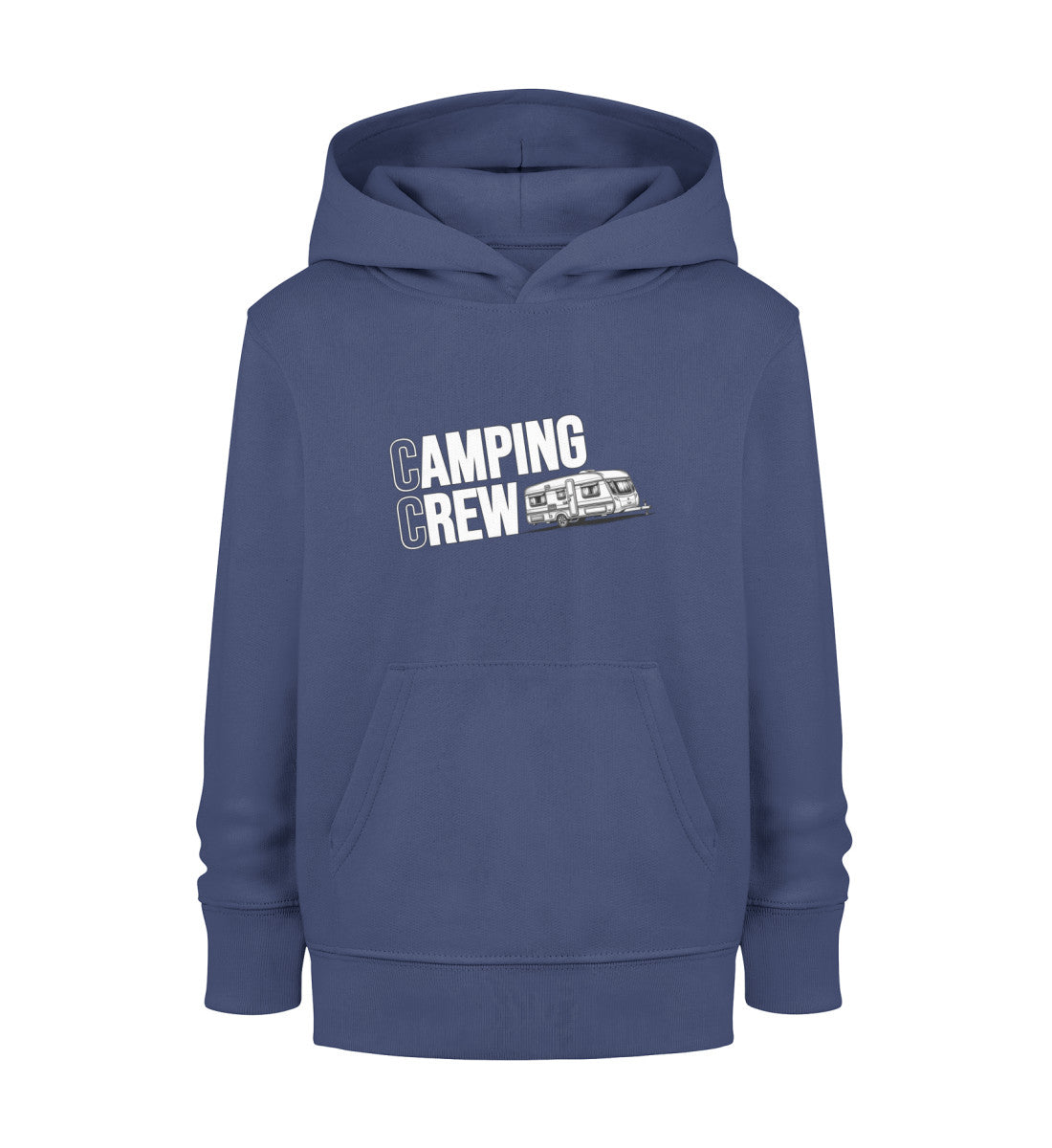 Wohnwagen Camping Crew - Kinder Organic Hoodie - LazyDonkeyDesign 