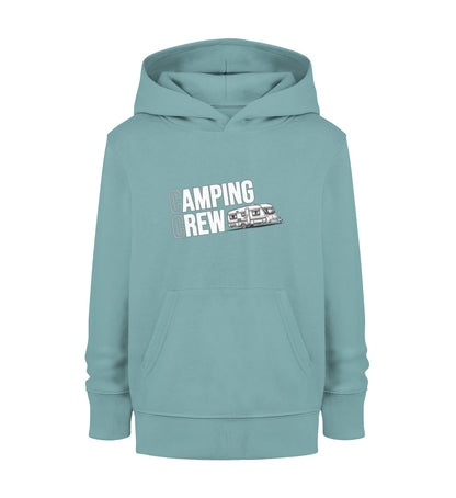 Wohnwagen Camping Crew - Kinder Organic Hoodie - LazyDonkeyDesign 