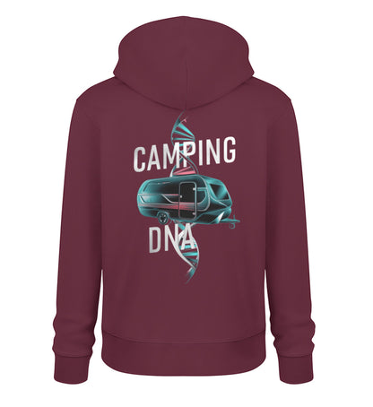 Wohnwagen Camping DNA - Herren Organic Hoodie - LazyDonkeyDesign 