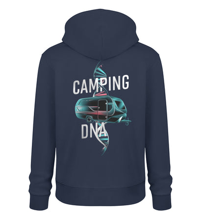 Wohnwagen Camping DNA - Herren Organic Hoodie - LazyDonkeyDesign 