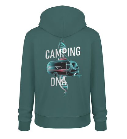 Wohnwagen Camping DNA - Herren Organic Hoodie - LazyDonkeyDesign 