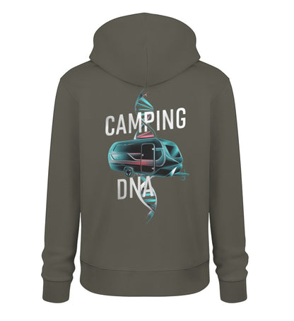 Wohnwagen Camping DNA - Herren Organic Hoodie - LazyDonkeyDesign 