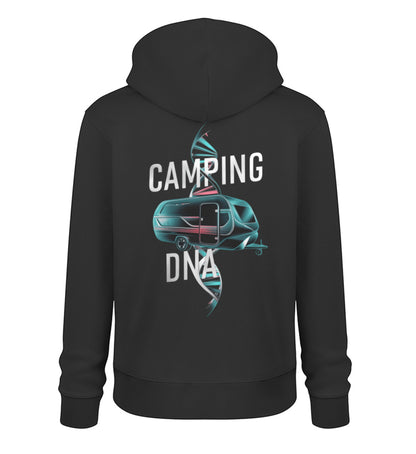Wohnwagen Camping DNA - Herren Organic Hoodie - LazyDonkeyDesign 