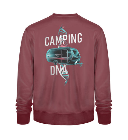 Wohnwagen Camping DNA - Herren Organic Sweatshirt - LazyDonkeyDesign 