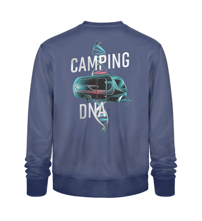 Wohnwagen Camping DNA - Herren Organic Sweatshirt - LazyDonkeyDesign 
