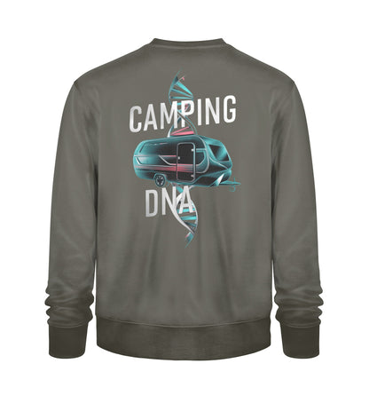 Wohnwagen Camping DNA - Herren Organic Sweatshirt - LazyDonkeyDesign 