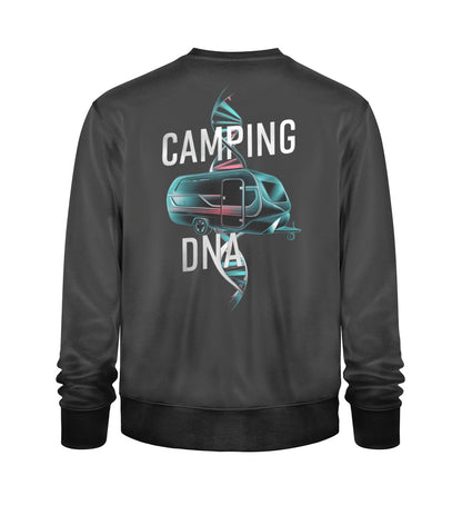 Wohnwagen Camping DNA - Herren Organic Sweatshirt - LazyDonkeyDesign 