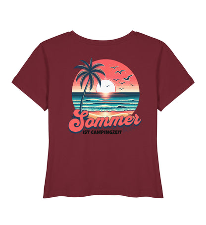 Sommer ist Campingzeit - Damen Organic T-Shirt - LazyDonkeyDesign 