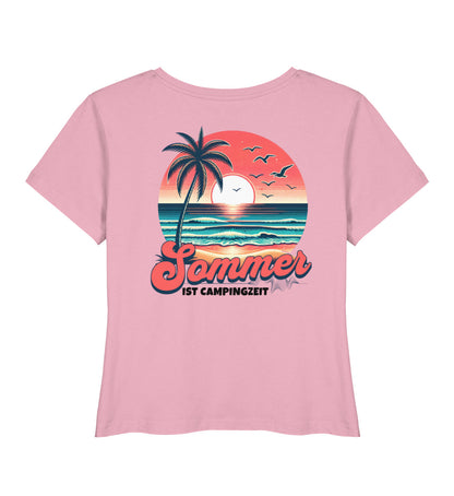Sommer ist Campingzeit - Damen Organic T-Shirt - LazyDonkeyDesign 