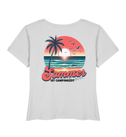 Sommer ist Campingzeit - Damen Organic T-Shirt - LazyDonkeyDesign 