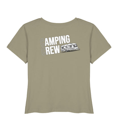 Wohnwagen Camping Crew - Damen Organic T-Shirt - Rückenmotiv - LazyDonkeyDesign 