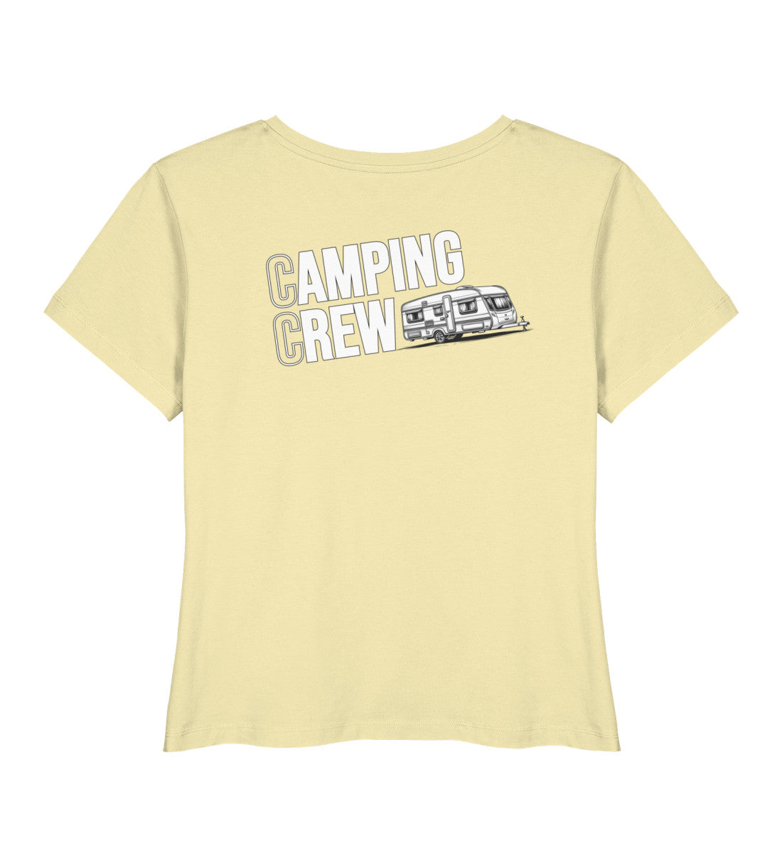Wohnwagen Camping Crew - Damen Organic T-Shirt - Rückenmotiv - LazyDonkeyDesign 