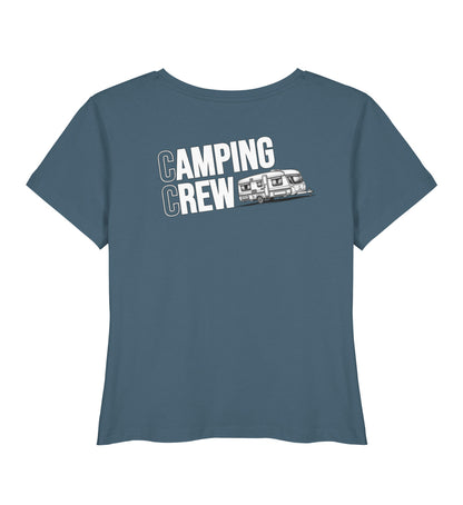 Wohnwagen Camping Crew - Damen Organic T-Shirt - Rückenmotiv - LazyDonkeyDesign 