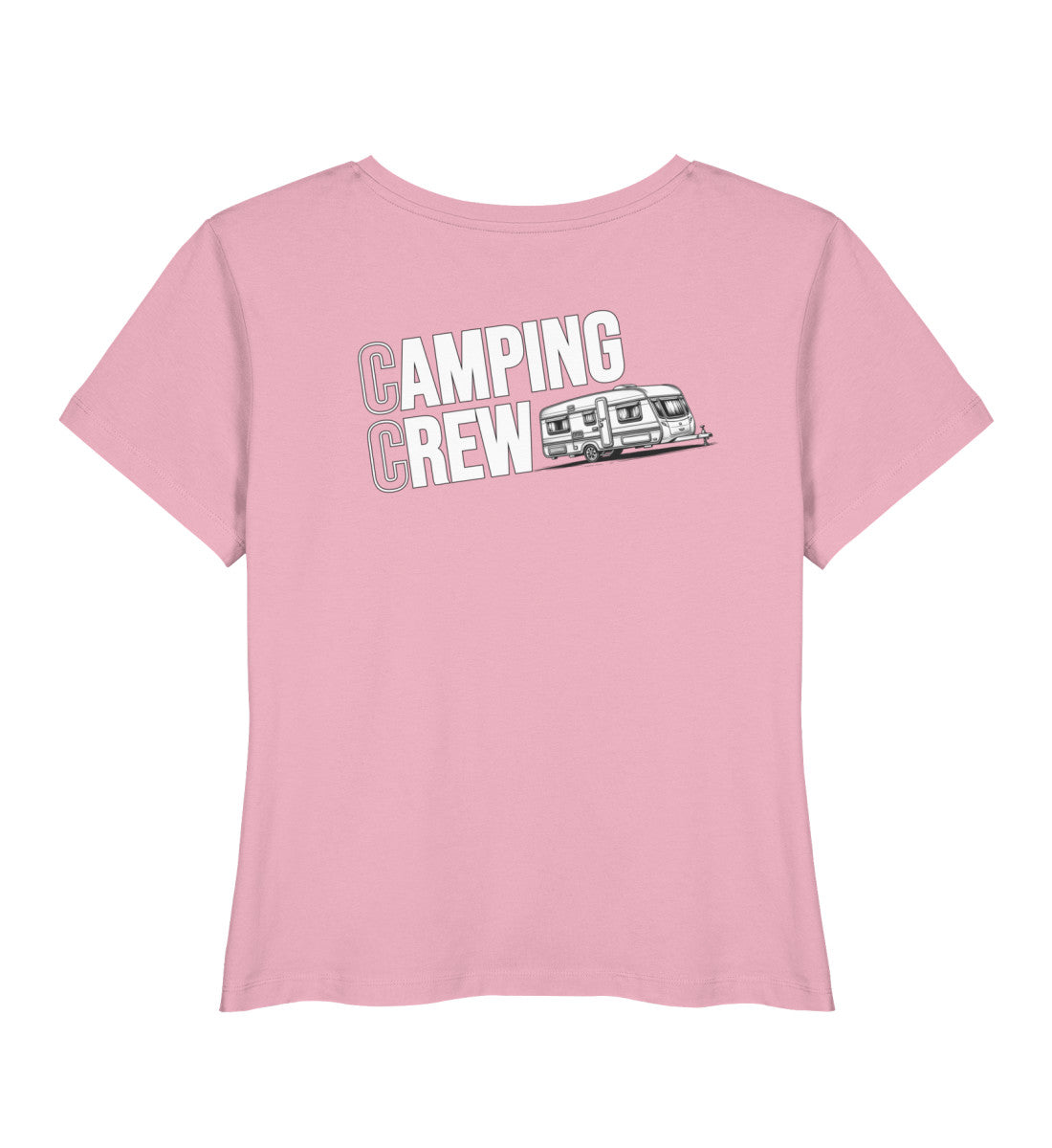Wohnwagen Camping Crew - Damen Organic T-Shirt - Rückenmotiv - LazyDonkeyDesign 