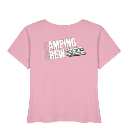 Wohnwagen Camping Crew - Damen Organic T-Shirt - Rückenmotiv - LazyDonkeyDesign 
