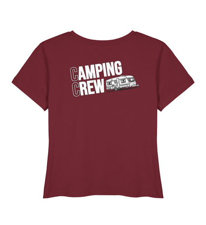 Wohnwagen Camping Crew - Damen Organic T-Shirt - Rückenmotiv - LazyDonkeyDesign 