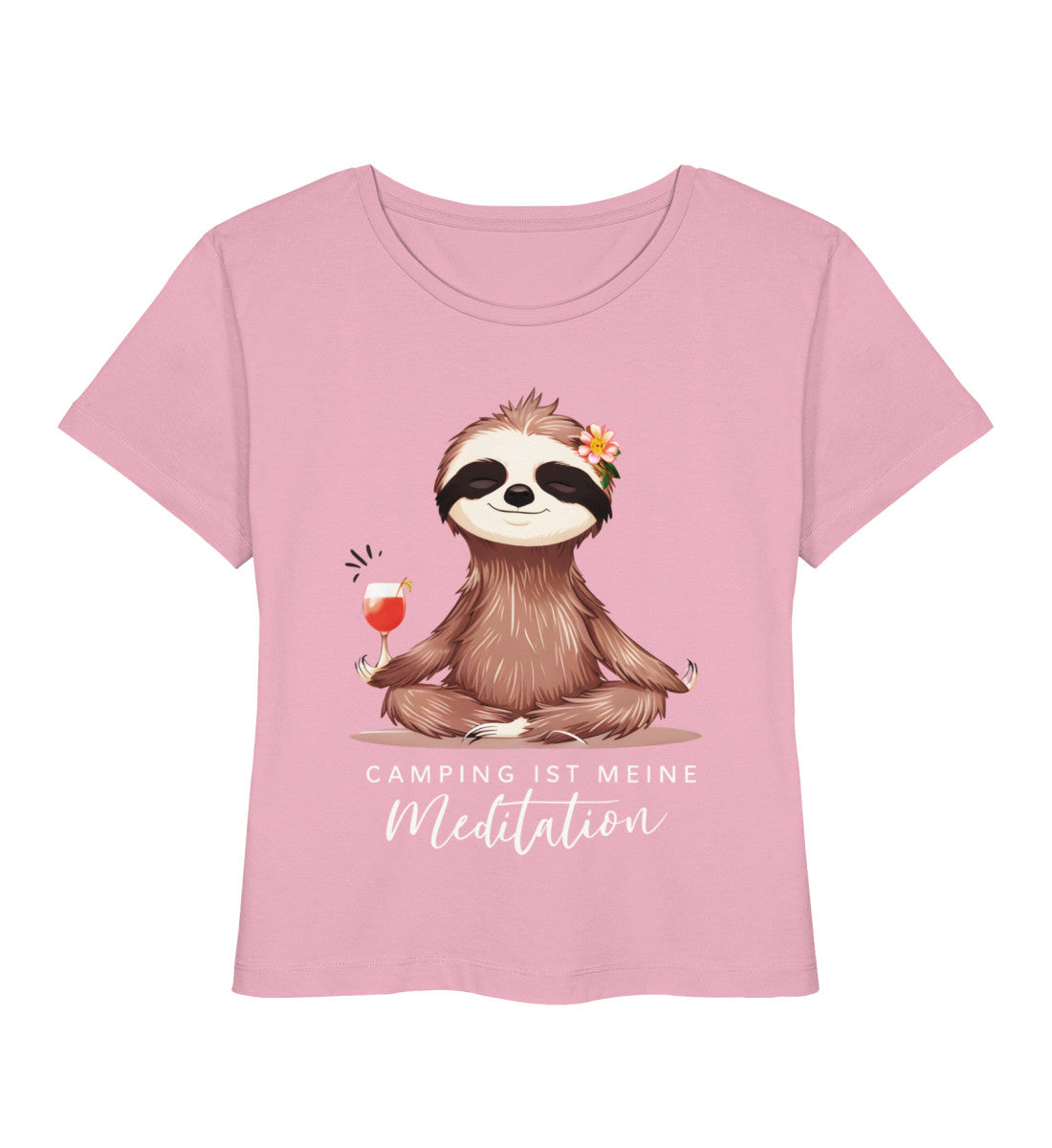 Camping ist Meditation - Damen Organic T-Shirt - LazyDonkeyDesign 