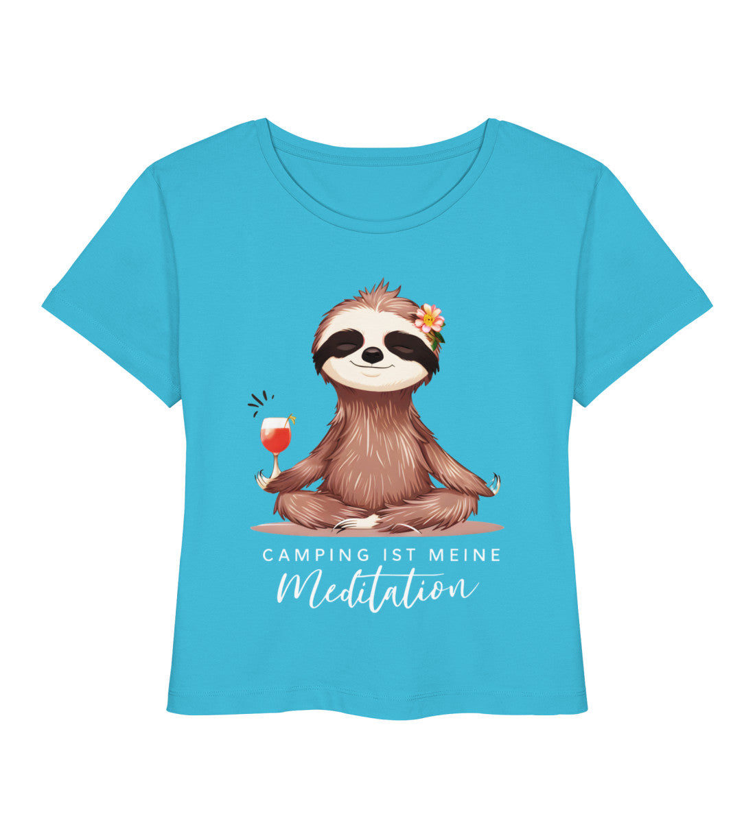 Camping ist Meditation - Damen Organic T-Shirt - LazyDonkeyDesign 