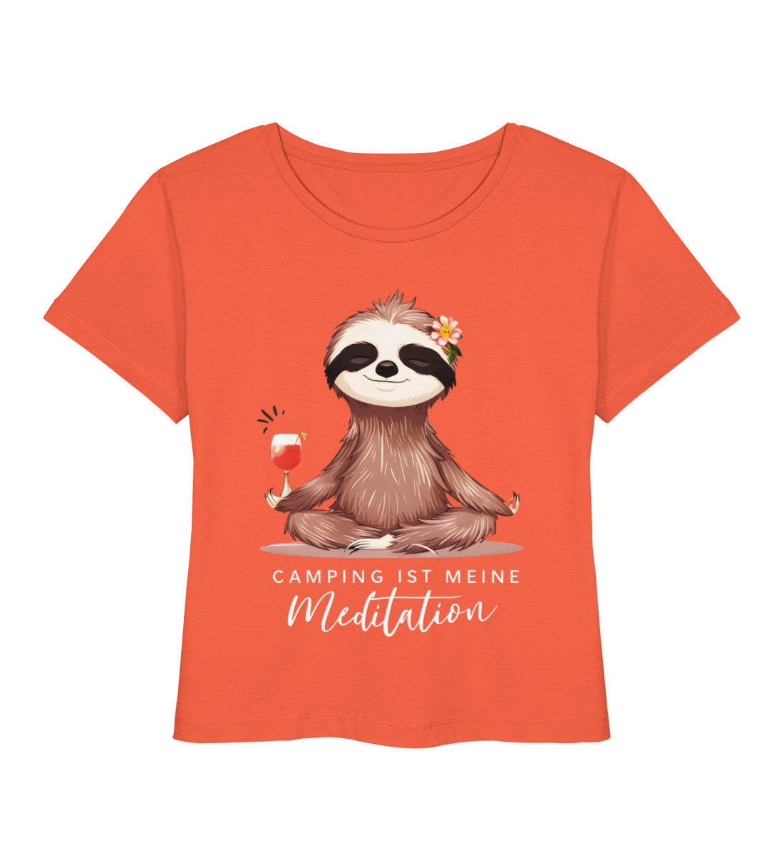 Camping ist Meditation - Damen Organic T-Shirt - LazyDonkeyDesign 