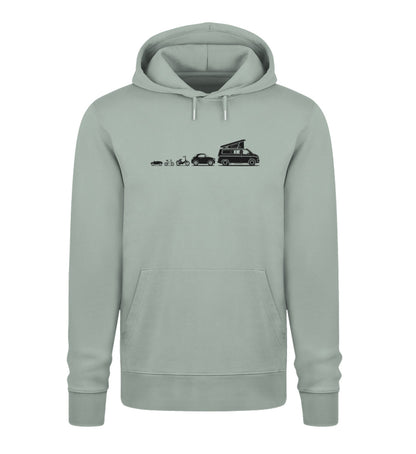 Evolution Bulli - Herren Organic Hoodie - LazyDonkeyDesign 