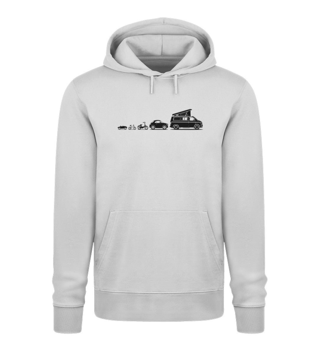 Evolution Bulli - Herren Organic Hoodie - LazyDonkeyDesign 