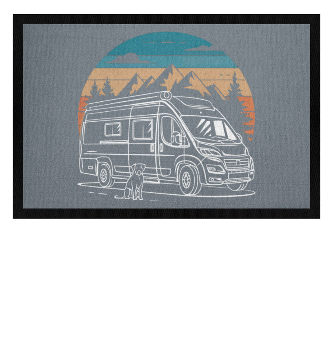 Vanlife mit Hund - Camping Fußmatte - LazyDonkeyDesign 