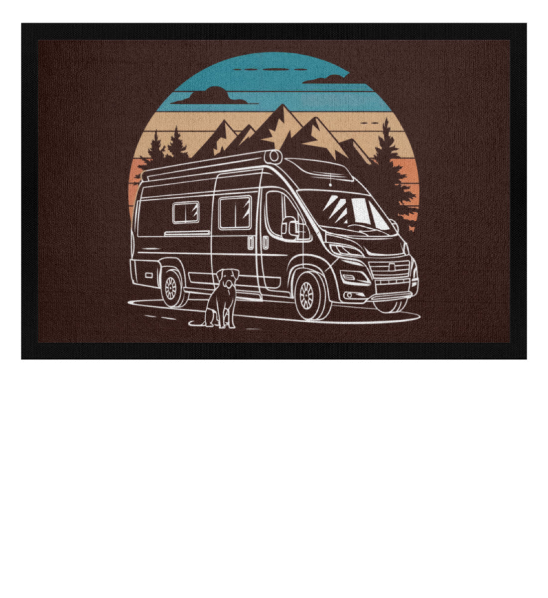 Vanlife mit Hund - Camping Fußmatte - LazyDonkeyDesign 