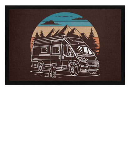 Vanlife mit Hund - Camping Fußmatte - LazyDonkeyDesign 