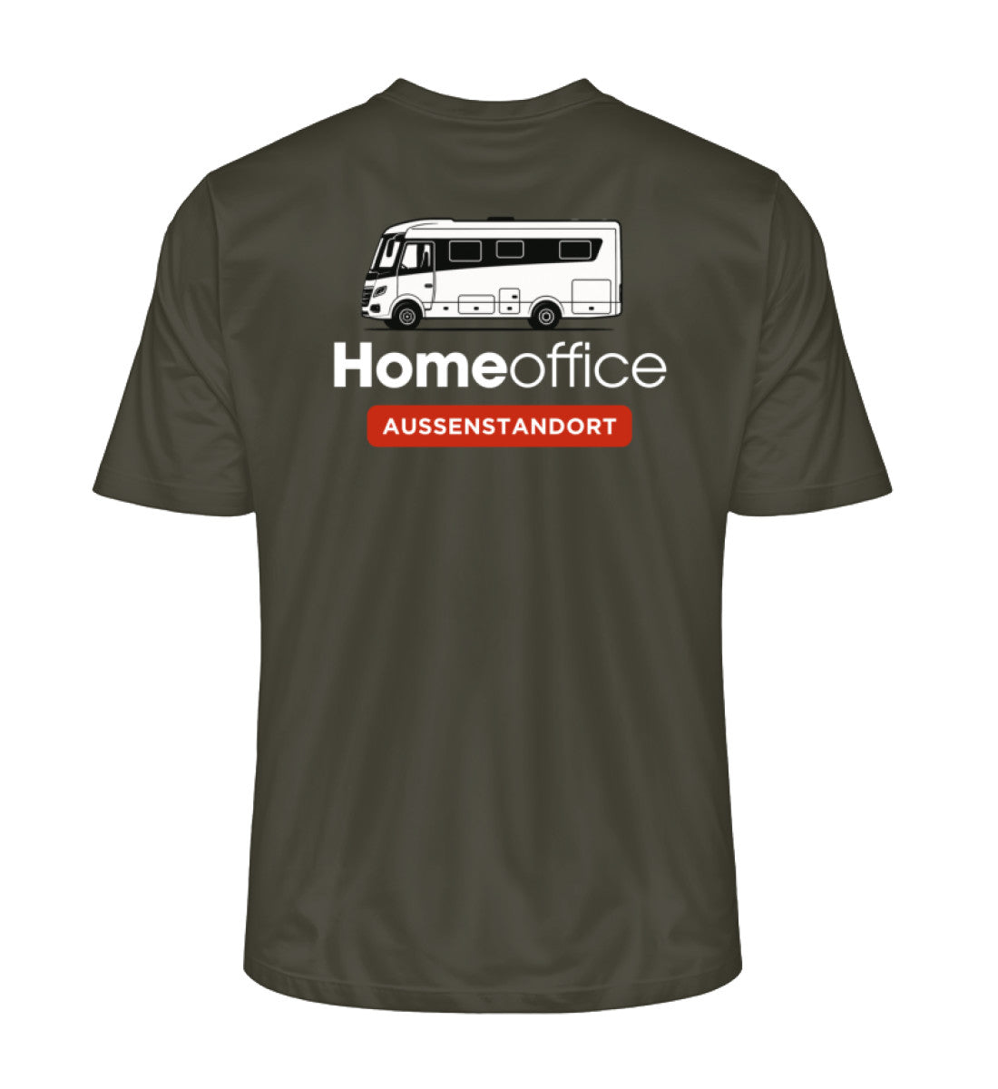 Vollintegriert Homeoffice - Herren Organic T-Shirt - Rückendruck - LazyDonkeyDesign 