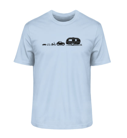 Evolution Wohnwagen - Herren Organic Shirt - LazyDonkeyDesign 