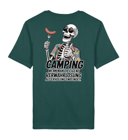 Camping Verwahrlosung - Herren Organic T-Shirt - LazyDonkeyDesign 