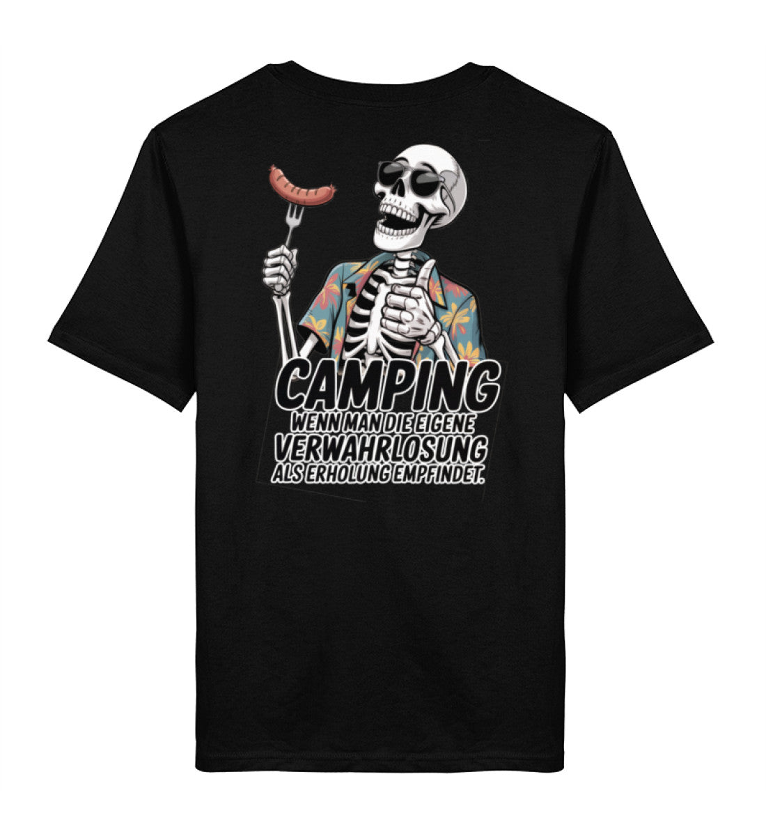 Camping Verwahrlosung - Herren Organic T-Shirt - LazyDonkeyDesign 