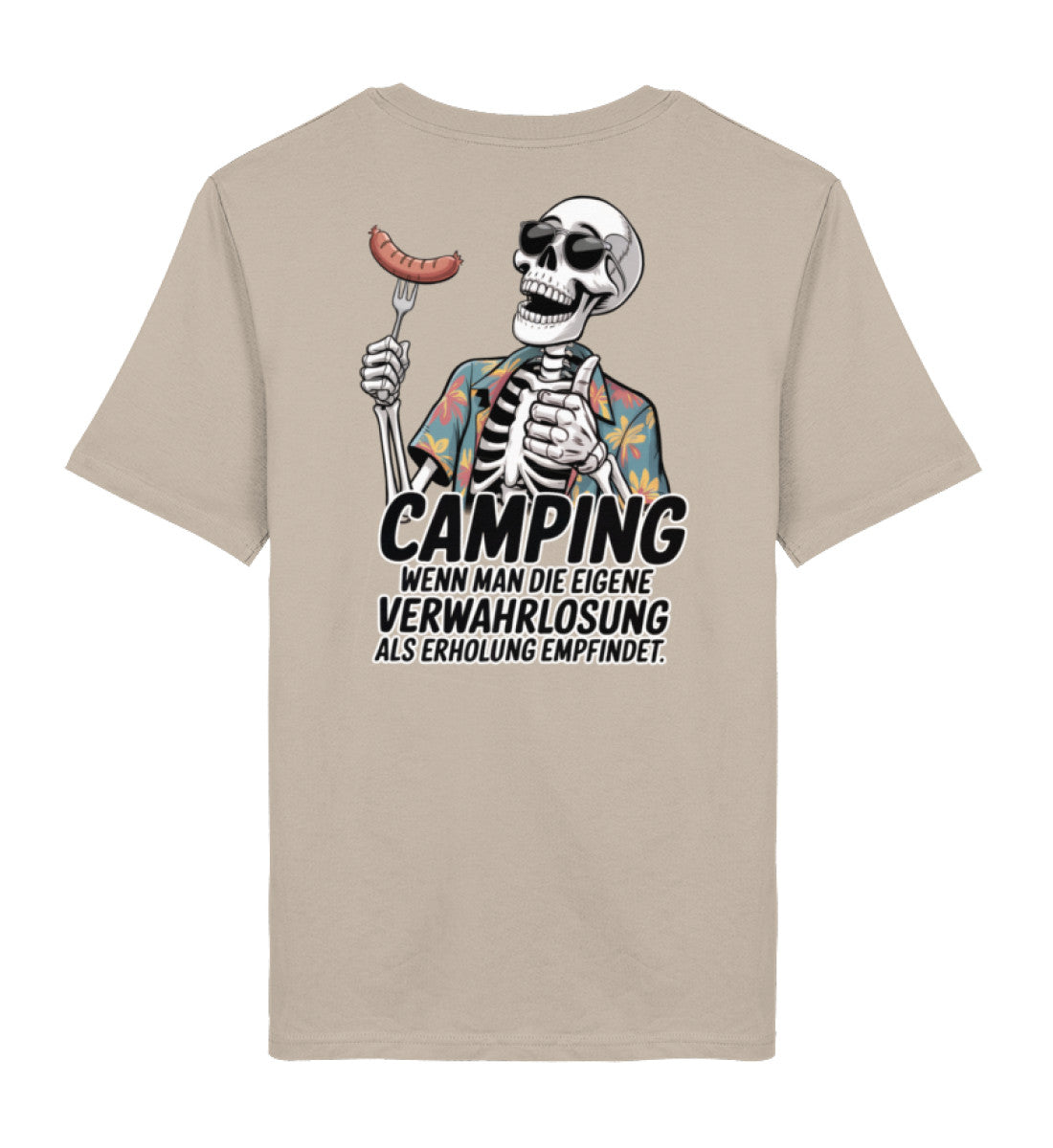 Camping Verwahrlosung - Herren Organic T-Shirt - LazyDonkeyDesign 