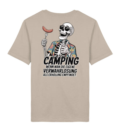 Camping Verwahrlosung - Herren Organic T-Shirt - LazyDonkeyDesign 