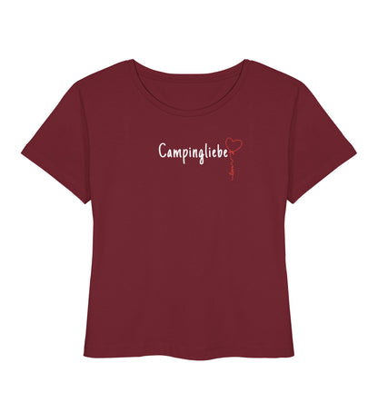 Campingliebe Ballon - Damen Organic T-Shirt - LazyDonkeyDesign 