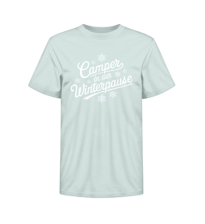 Camper im Winter - Kinder Organic Shirt - LazyDonkeyDesign 