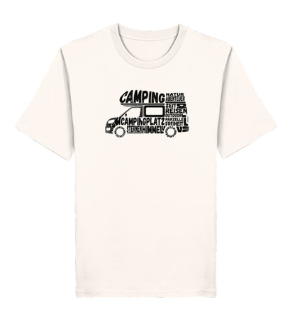 Camping Typografie - Herren Organic T-Shirt - LazyDonkeyDesign 