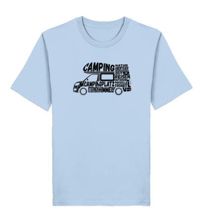 Camping Typografie - Herren Organic T-Shirt - LazyDonkeyDesign 
