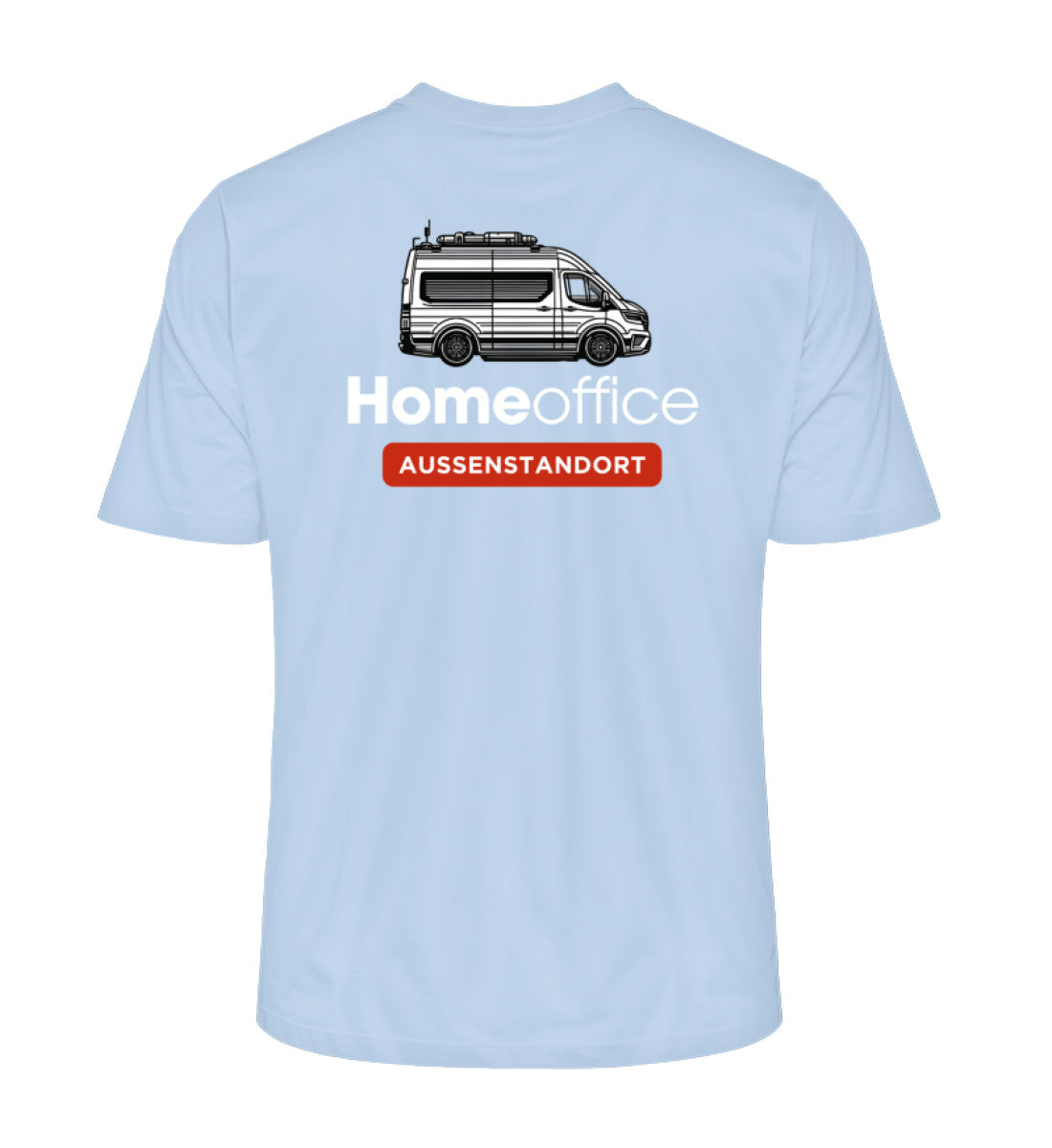 Vanlife Homeoffice - Herren Organic Shirt - Rückendruck - LazyDonkeyDesign 