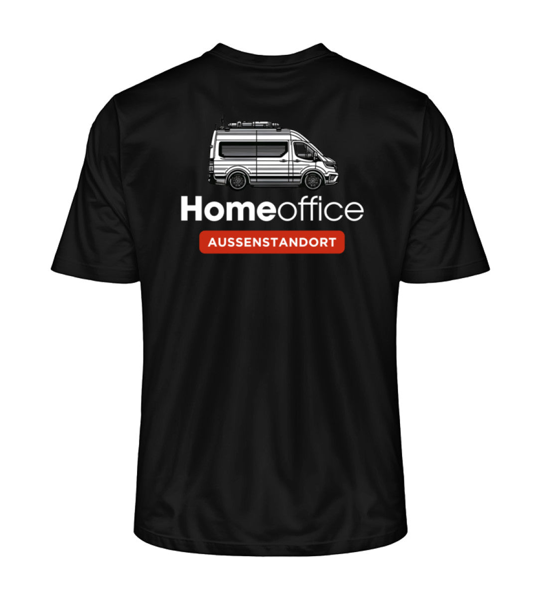 Vanlife Homeoffice - Herren Organic Shirt - Rückendruck - LazyDonkeyDesign 