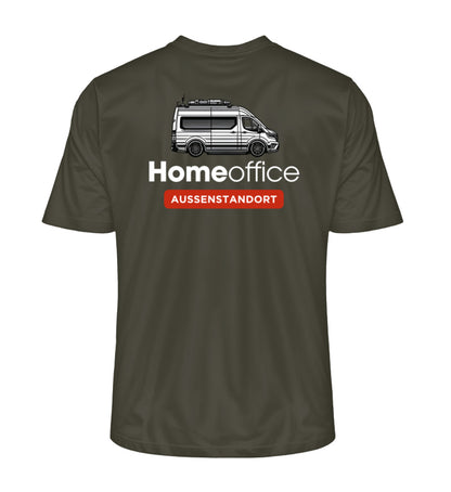 Vanlife Homeoffice - Herren Organic Shirt - Rückendruck - LazyDonkeyDesign 