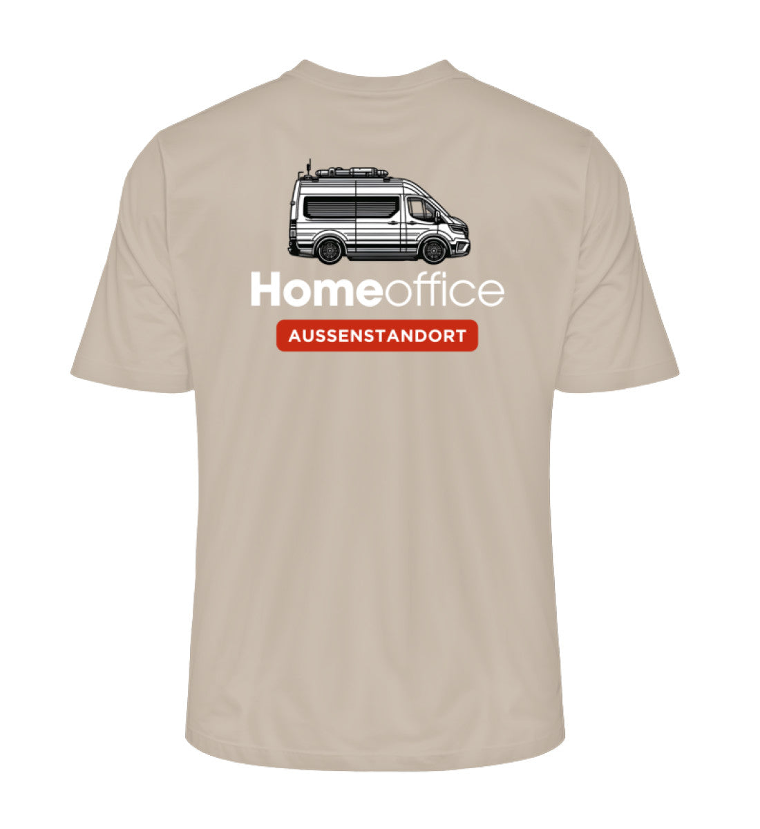 Vanlife Homeoffice - Herren Organic Shirt - Rückendruck - LazyDonkeyDesign 
