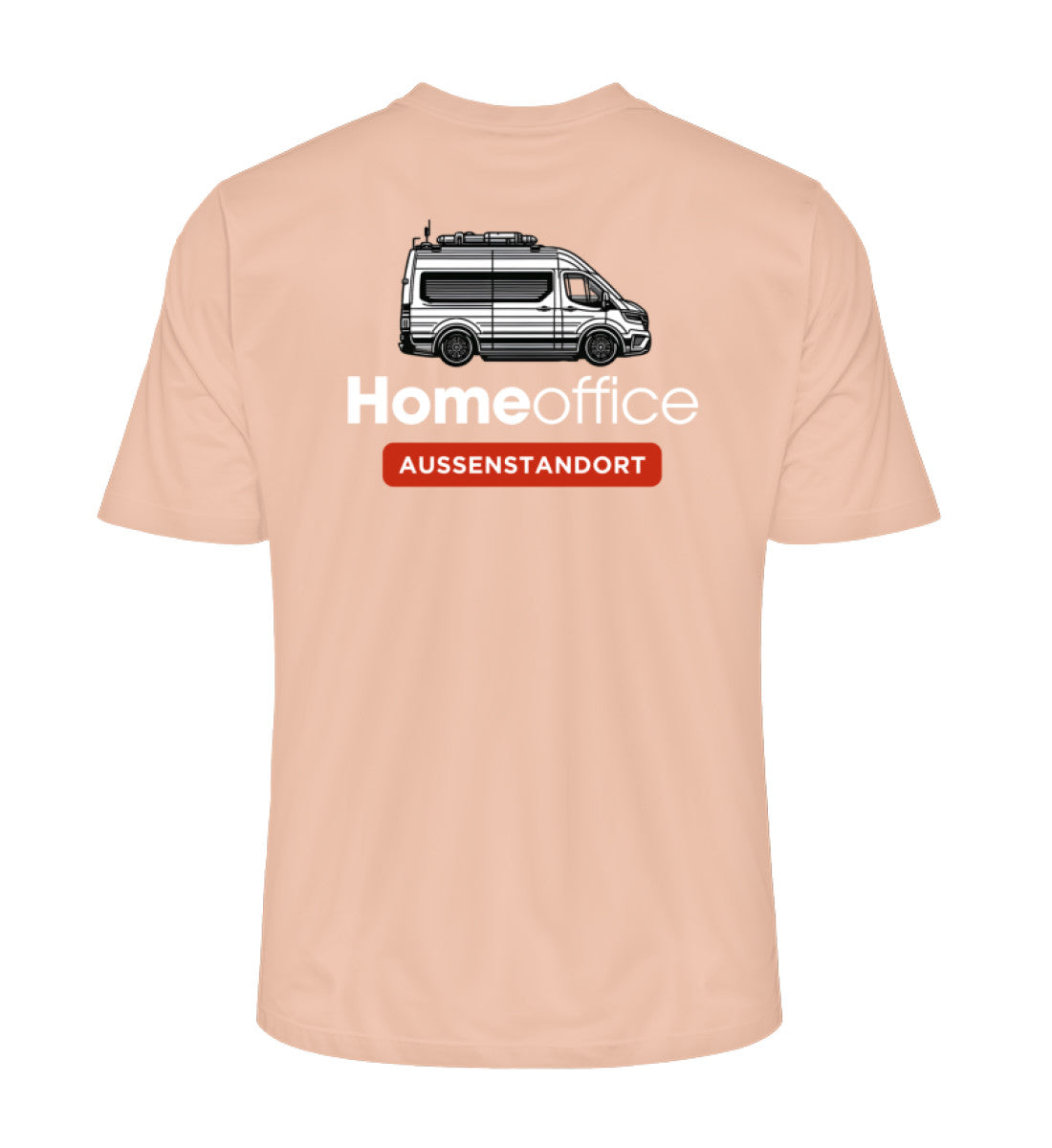Vanlife Homeoffice - Herren Organic Shirt - Rückendruck - LazyDonkeyDesign 