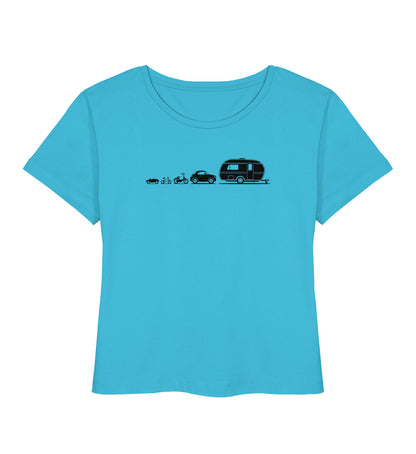 Evolution Wohnwagen - Damen Organic T-Shirt - LazyDonkeyDesign 